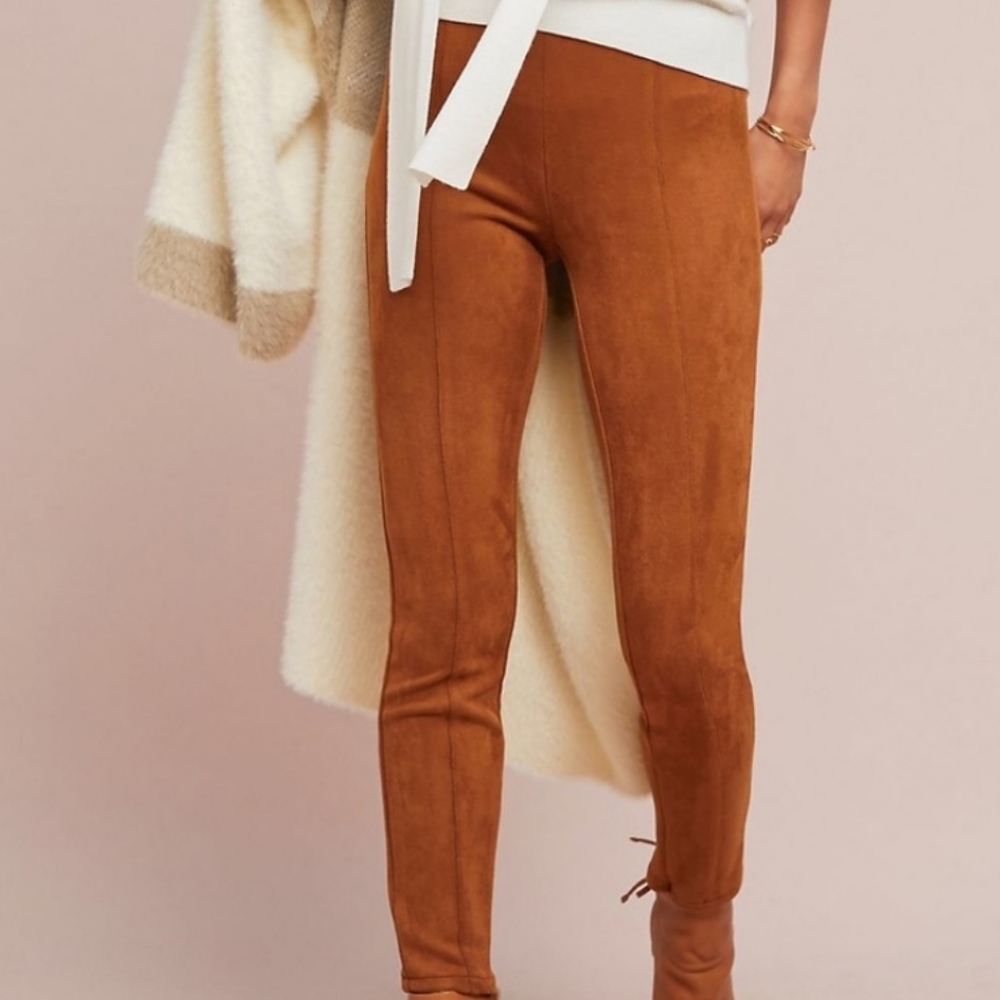 Anthropologie Faux Suede Leggings *send offers*